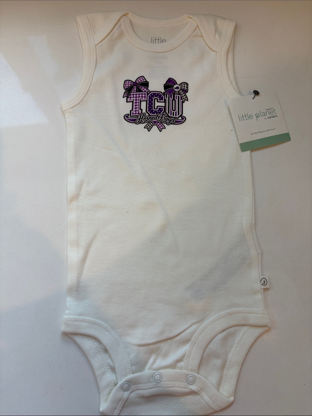 TCU collegiate Bodysuit size 12 mo NWT